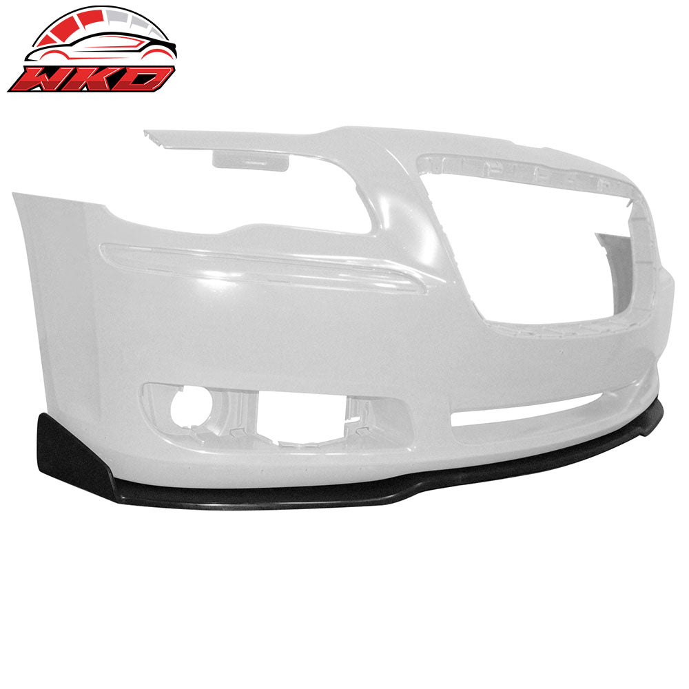 Fits 11-14 Chrysler 300 3PCS Front Bumper Lip Lower Spoiler IKON Style - PU