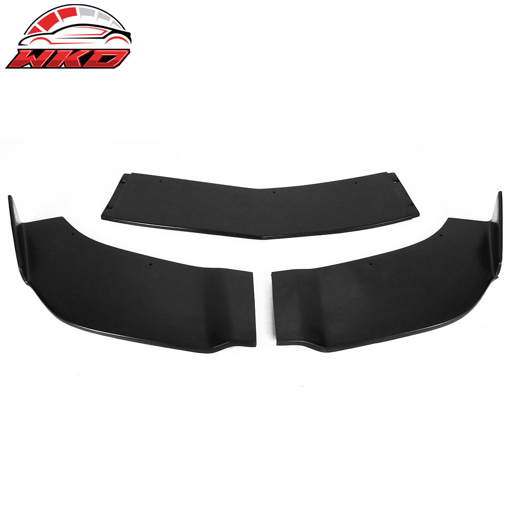 Fits 12-14 Dodge Charger SRT8 IKON Style 3PCS Front Bumper Lip Spoiler Kit PU