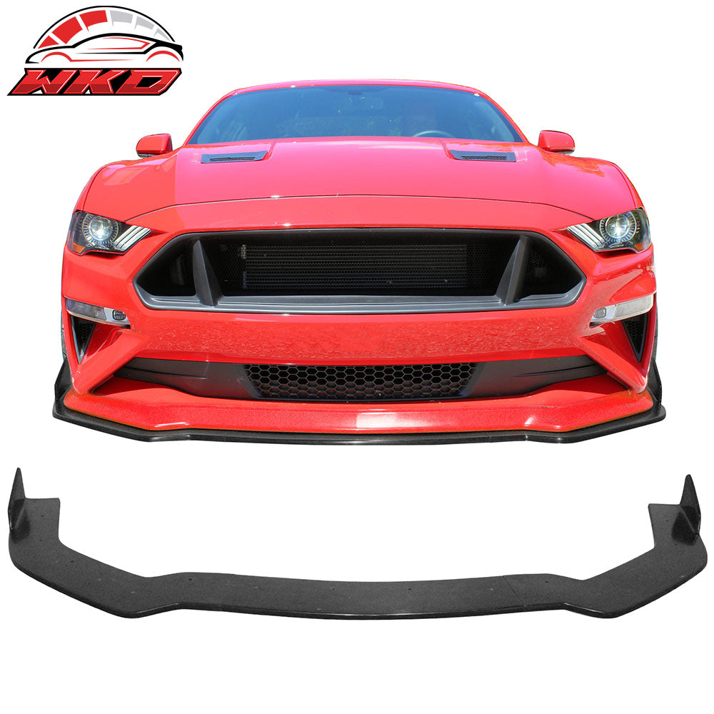 Fits 18-23 Ford Mustang EcoBoost/GT PU IKON Style 3PCS Front Bumper Lip Spoiler