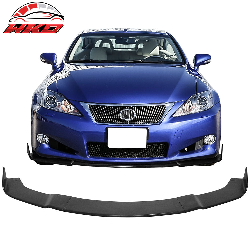 Fits 10-12 Lexus IS250 IS350 C IKON Style Front Bumper Lip Spoiler Chin PU 3PCS