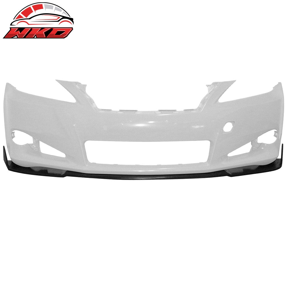 Fits 10-12 Lexus IS250 IS350 C IKON Style Front Bumper Lip Spoiler Chin PU 3PCS