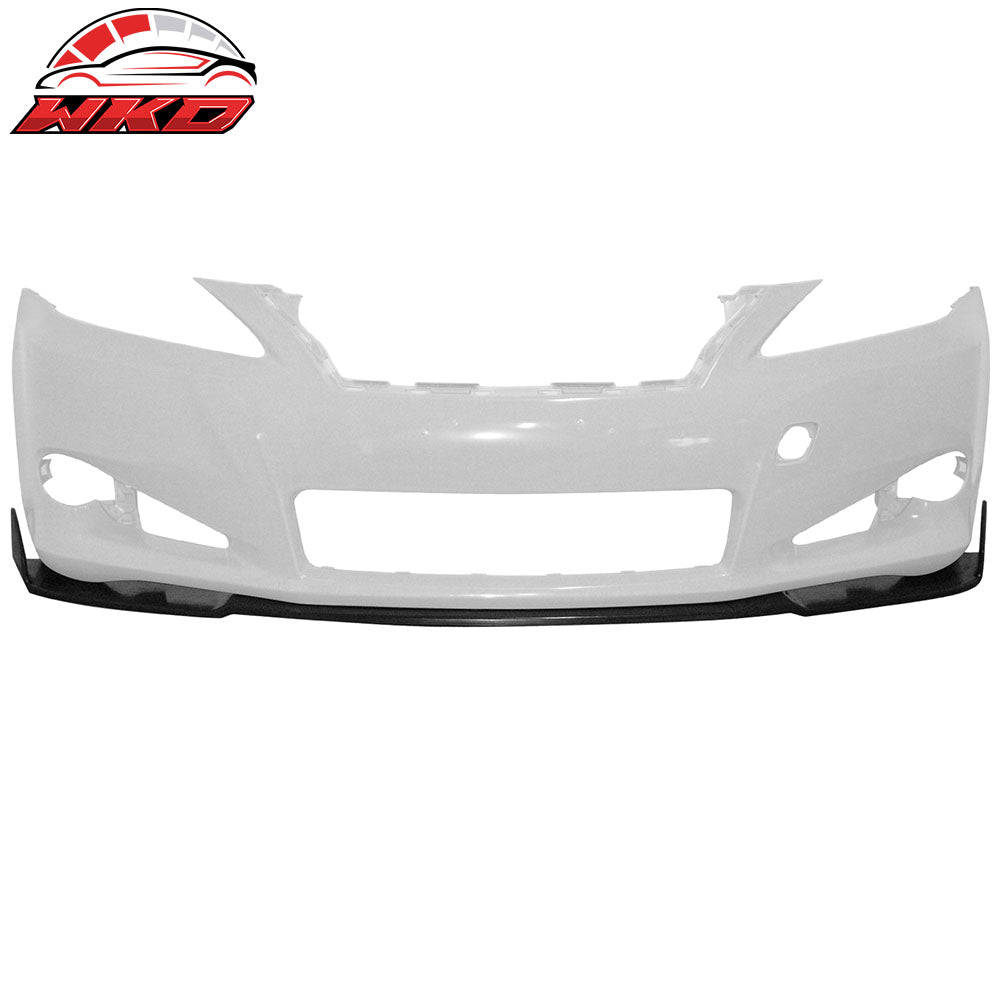 Fits 10-12 Lexus IS250 IS350 C IKON Style Front Bumper Lip Spoiler Chin PU 3PCS