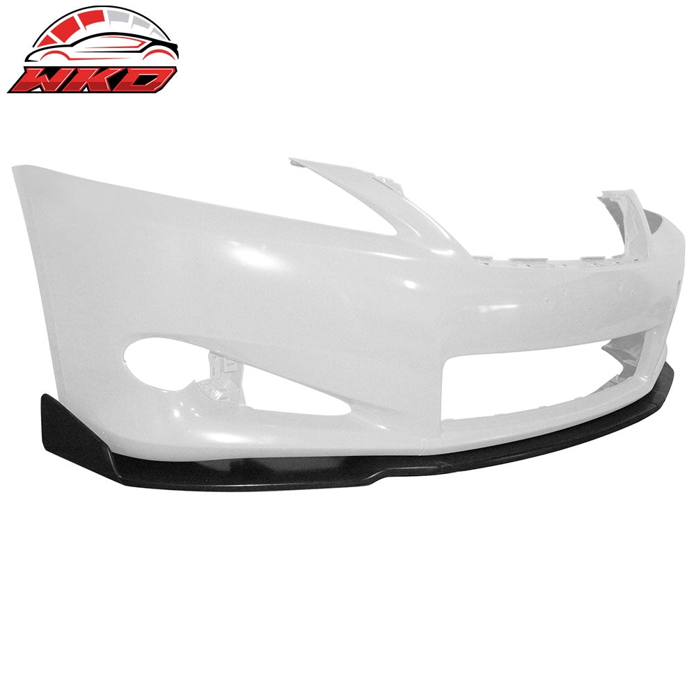 Fits 10-12 Lexus IS250 IS350 C IKON Style Front Bumper Lip Spoiler Chin PU 3PCS