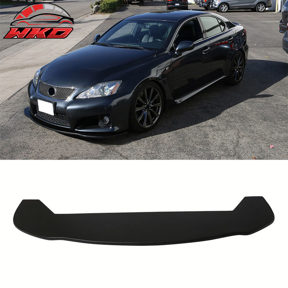 Fits Universal Type 4 Front Bumper Lip Spoiler Valance Guard Unpainted Black PP