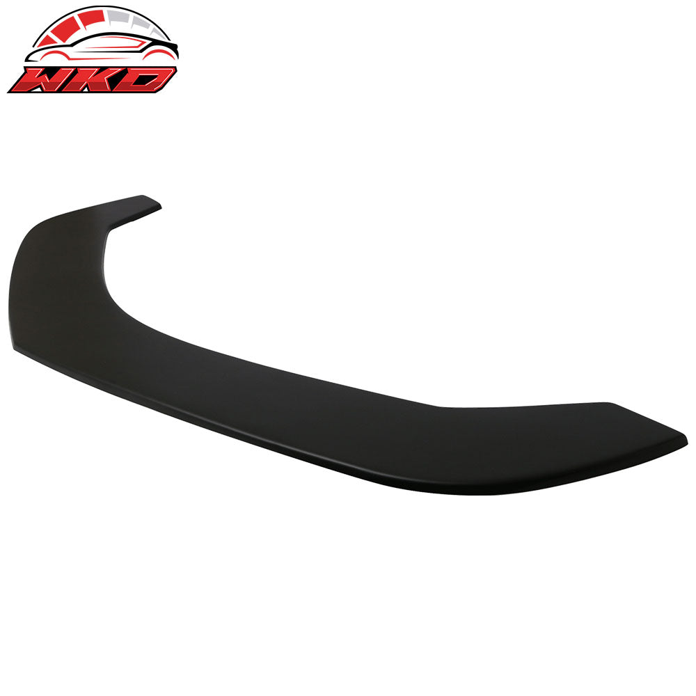 Universal Fitment Type 5 Front Bumper Lip Spoiler Splitter Unpainted Black PP