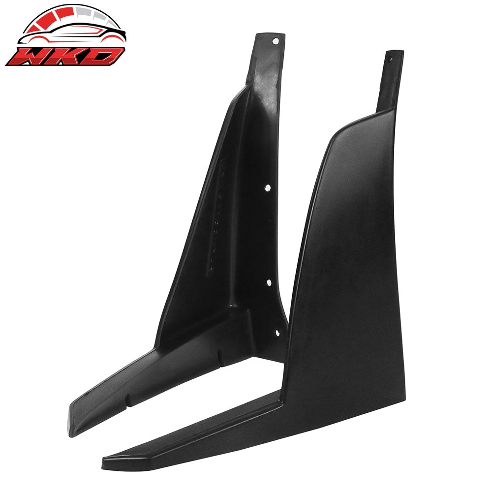 Wholesale Fit 11-14 Dodge Charger RA Style Front Bumper Lip Splitter Corner Winglet PU 2PC - Wikond Auto