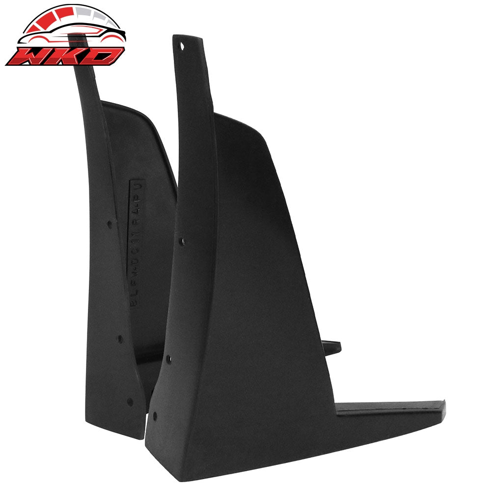 Wholesale Fit 11-14 Dodge Charger RA Style Front Bumper Lip Splitter Corner Winglet PU 2PC - Wikond Auto