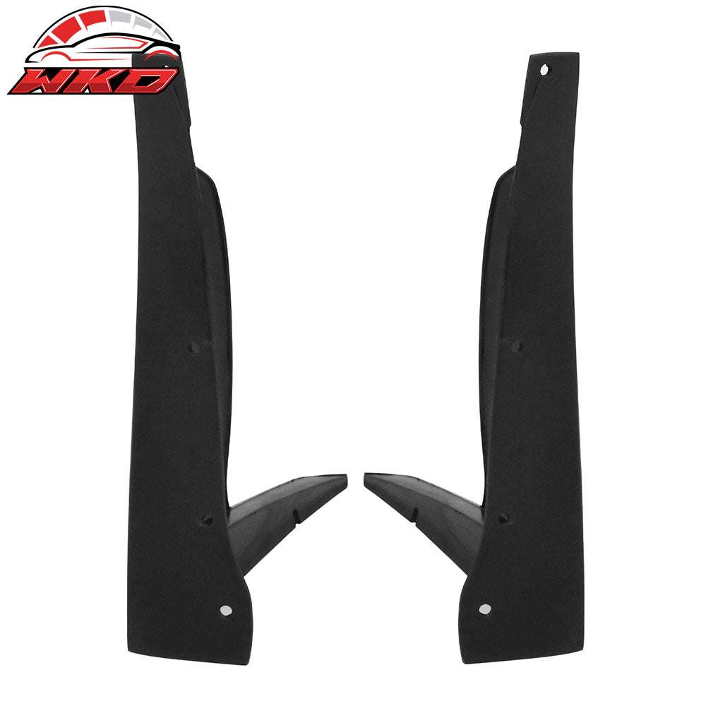 Fit 11-14 Dodge Charger RA Style Front Bumper Lip Splitter Corner Winglet PU 2PC