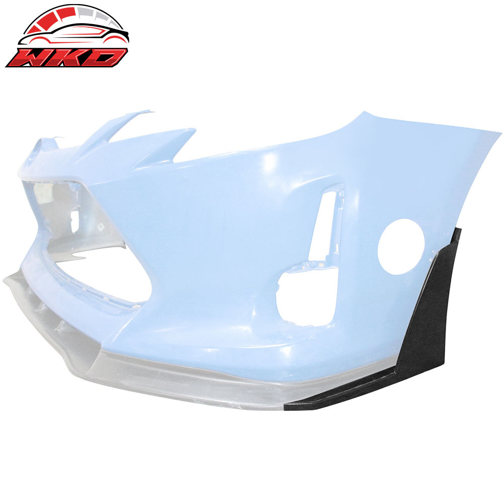 Fits 14-16 Scion tC IKON V3 Style Front Bumper Lip Splitters Winglets PU 2PCS