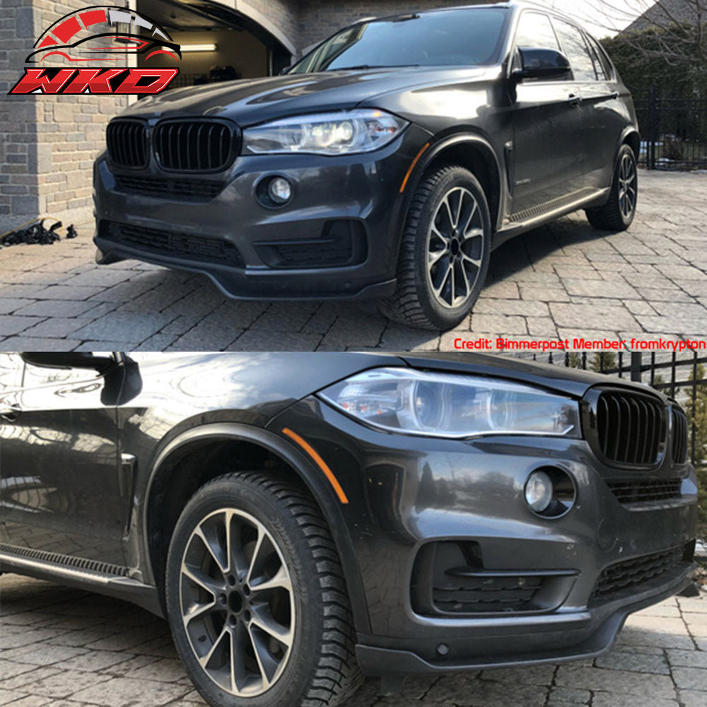 Fits 14-18 BMW F15 X5 Base MP Style Aero Front Kits PP Bumper Lip Lower Spoiler