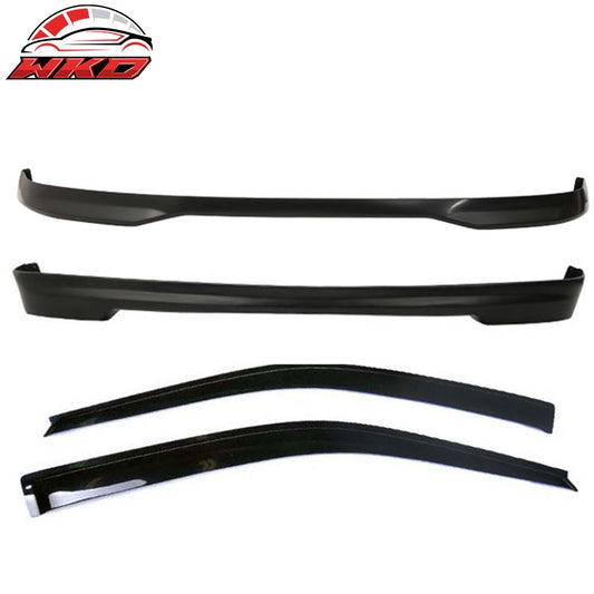 Wholesale 99-00 Honda Civic 3Dr T-R Front + Rear Bumper Lip + Grille + Window Visor