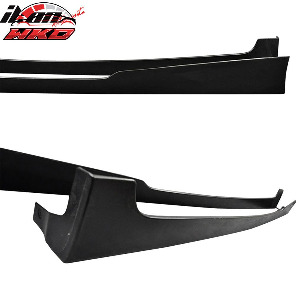 Fits 08-12 Accord 2D Coupe HFP PU Front Bumper Lip Spoiler+Side Skirts Vents