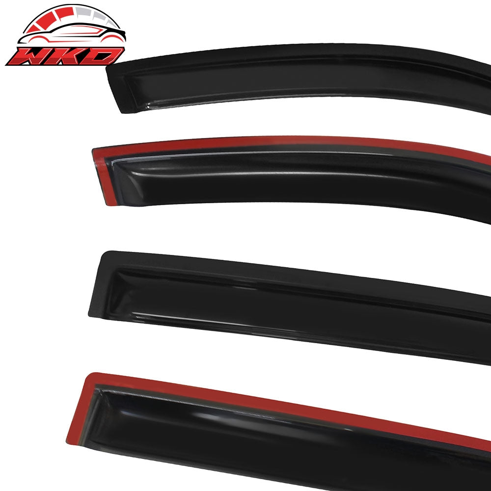 Fits 96-97 Honda Accord 4Dr TR Style Front Bumper Lip + Sun Window Visor