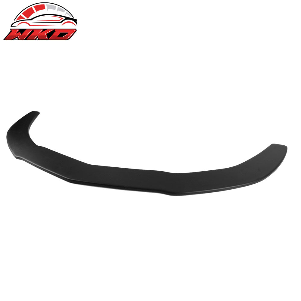 Fits 14-16 Benz CLA Class Front Bumper Lip + Splitter Strut Rods Matte Black PP