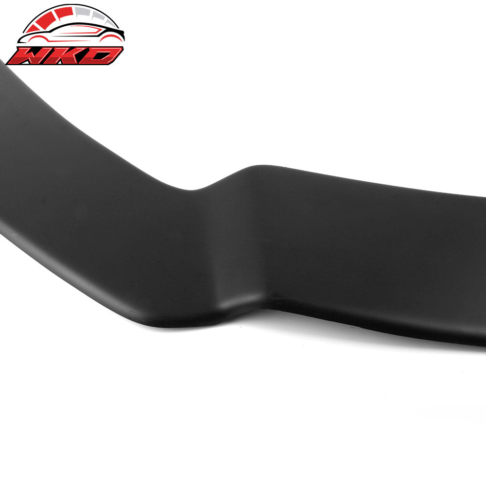 Fits 13-14 Ford Focus ST Matte Black Front Bumper Lip Spoiler PP + 2PC Strut Rod