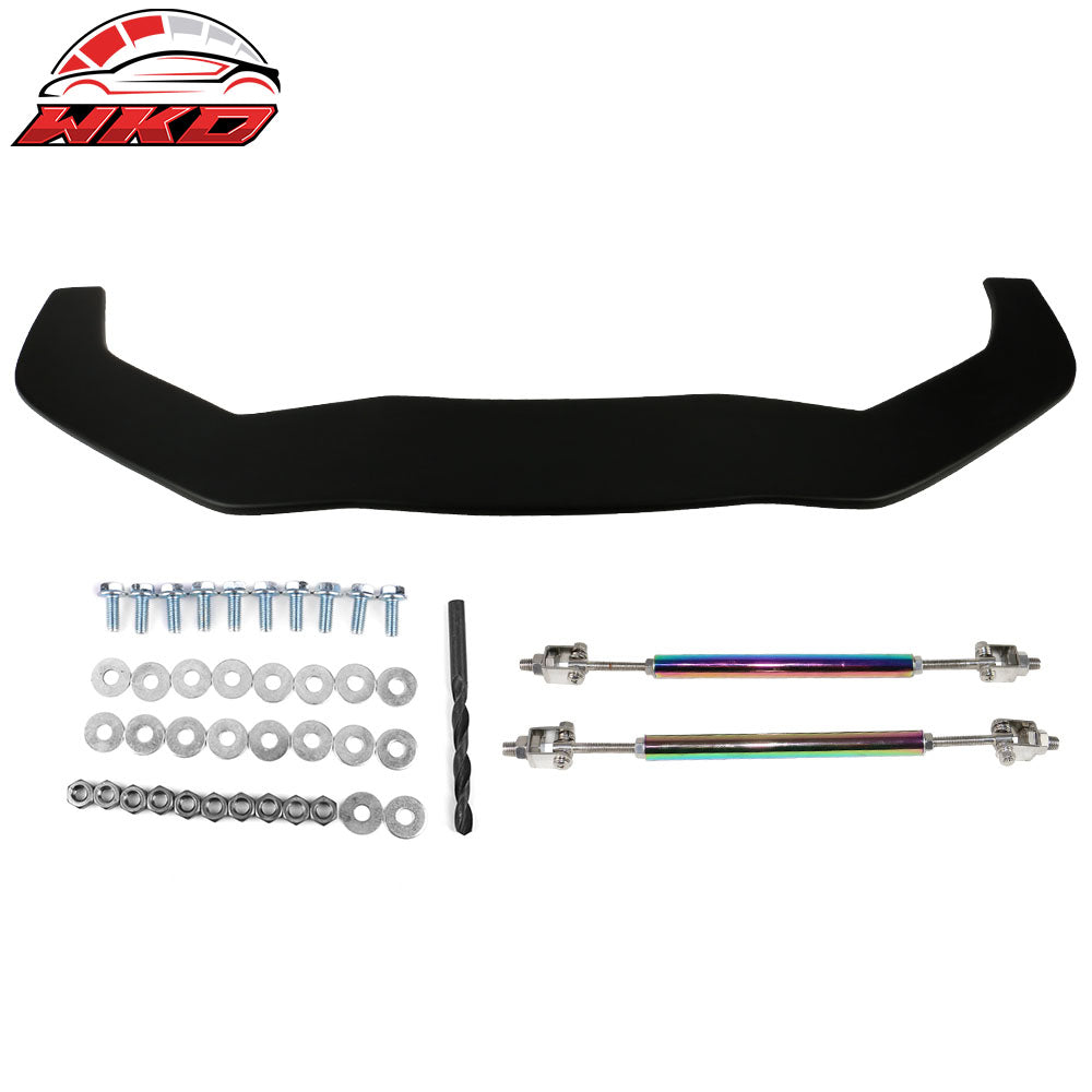 Fits 13-16 Scion FR-S/13-20 Subaru BRZ/Toyota 86 Front Bumper Lip + Splitter Rod