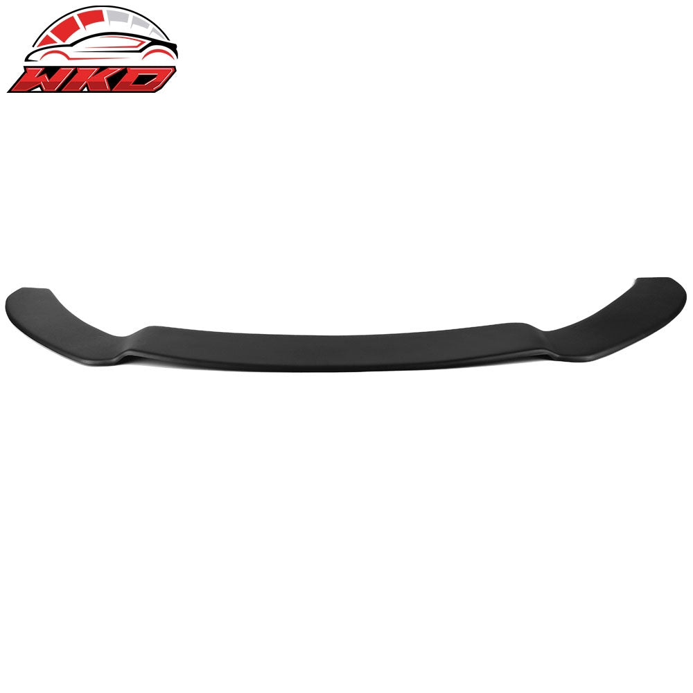 2013-14 Ford Focus Front Splitter Lip Replacement Matte Black PP & Red Rods | Wholesale
