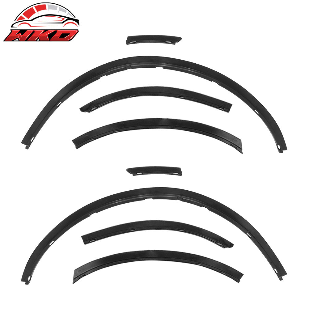 Fits 15-23 Charger Widebody Style Front Bumper Lip & Fender Flares 10PCS CFL ABS