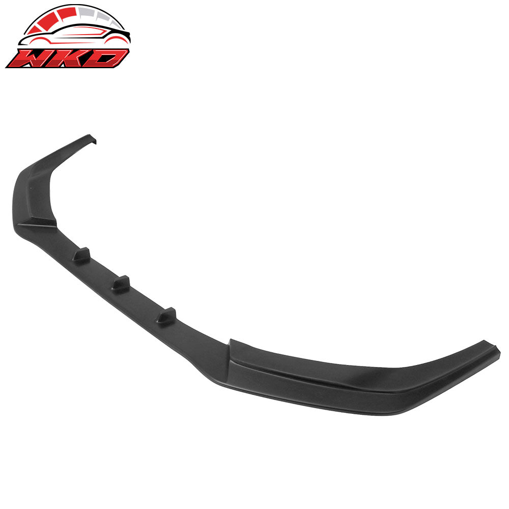Fits 14-16 Scion TC Front Bumper Lip + Front Winglets IKON V3 Style Unpainted PU