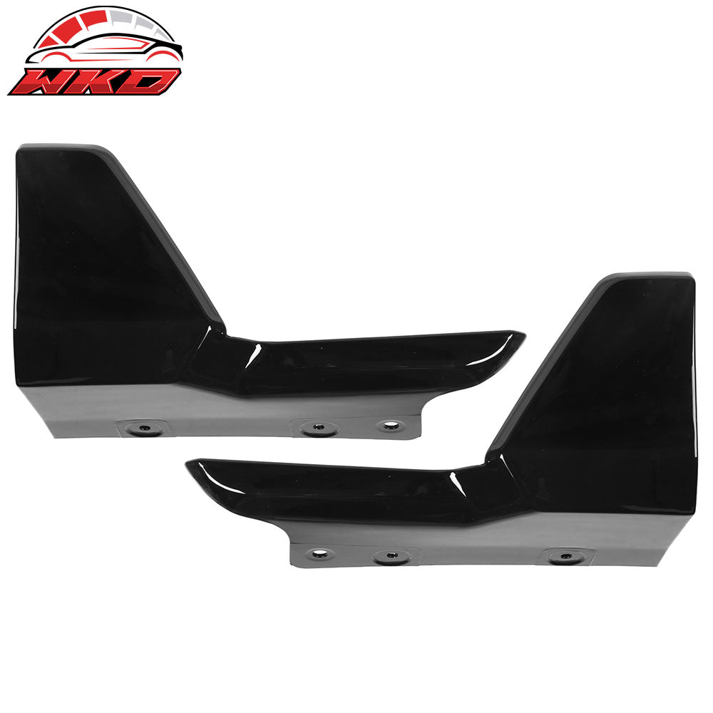 Fit 19-23 BMW G05 X5 M Sport 4PC Front Splitter + Rear Bumper Aprons Gloss Black