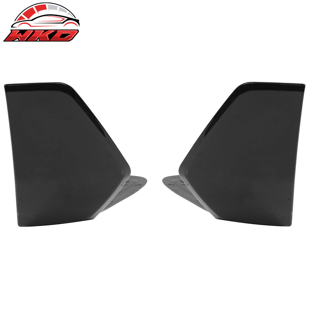 Fit 19-23 BMW G05 X5 M Sport 4PC Front Splitter + Rear Bumper Aprons Gloss Black