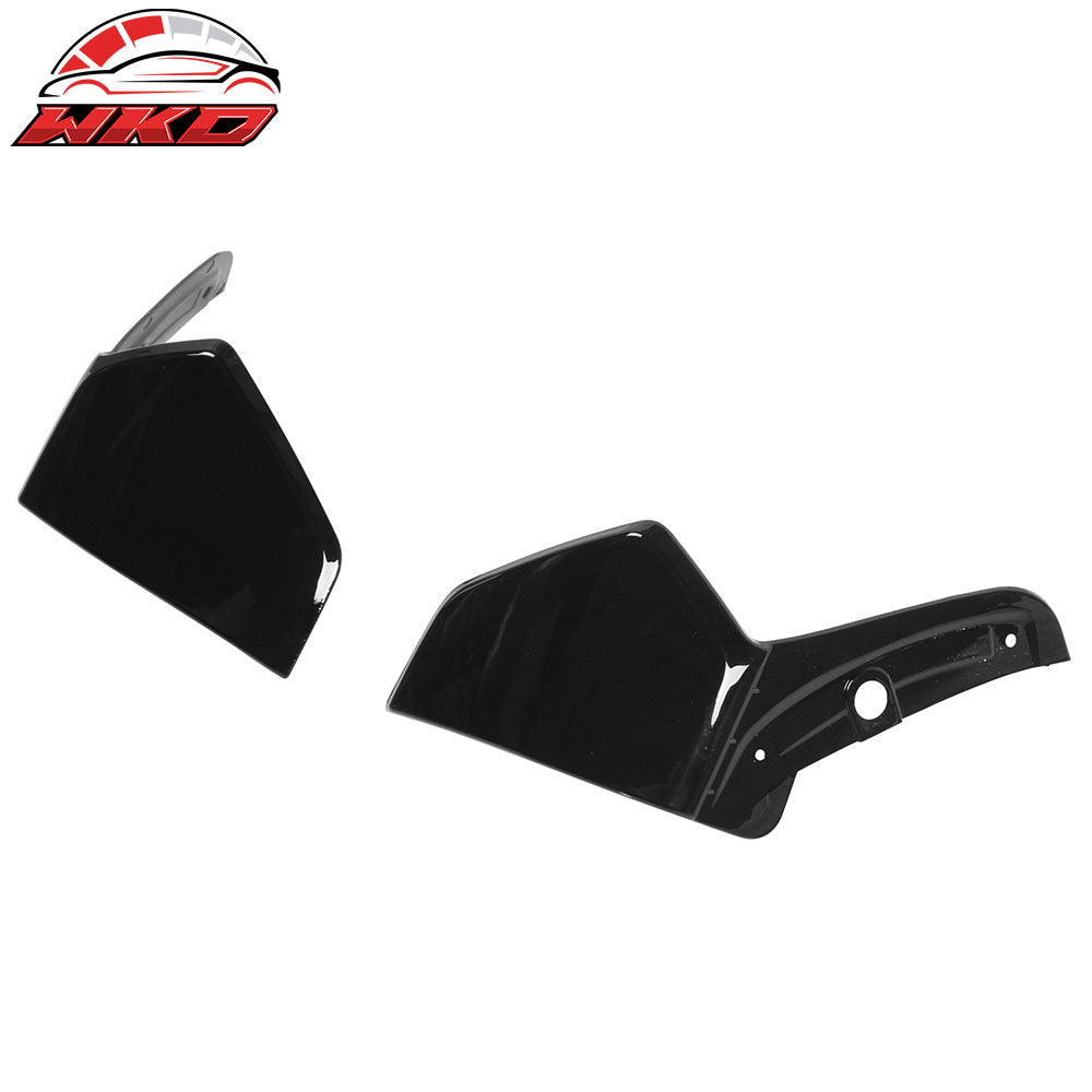 Fit 19-23 BMW G05 X5 M Sport 4PC Front Splitter + Rear Bumper Aprons Gloss Black