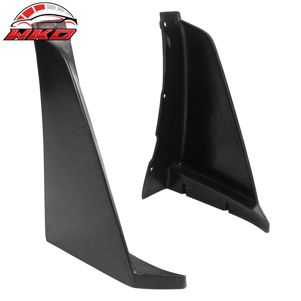 Fits 13-16 Subaru BRZ Front Bumper Lip + Front Splitter Winglet CS Style PU