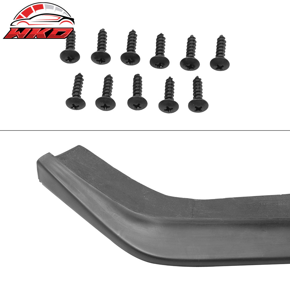 Fits 13-16 Subaru BRZ Front Bumper Lip + Front Splitter Winglet CS Style PU
