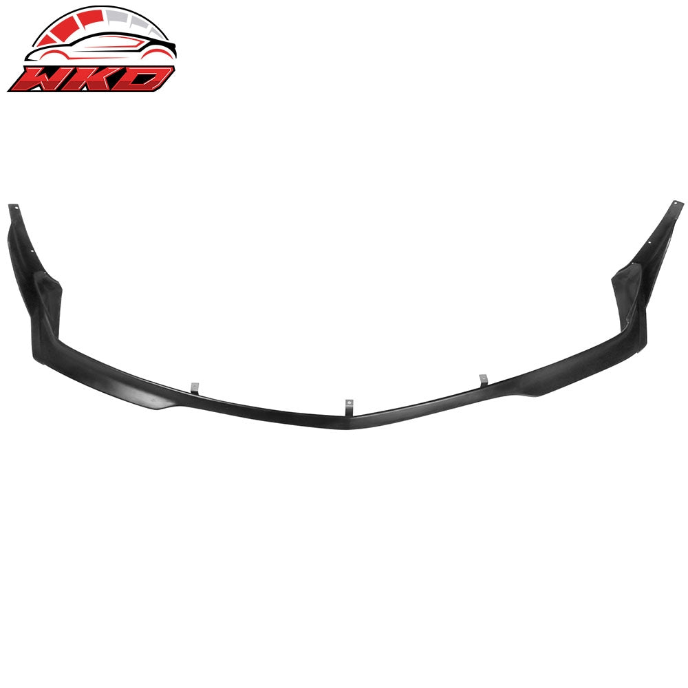 Fits 11-14 Dodge Charger RA Style Front Bumper Lip Splitters + Winglets PU