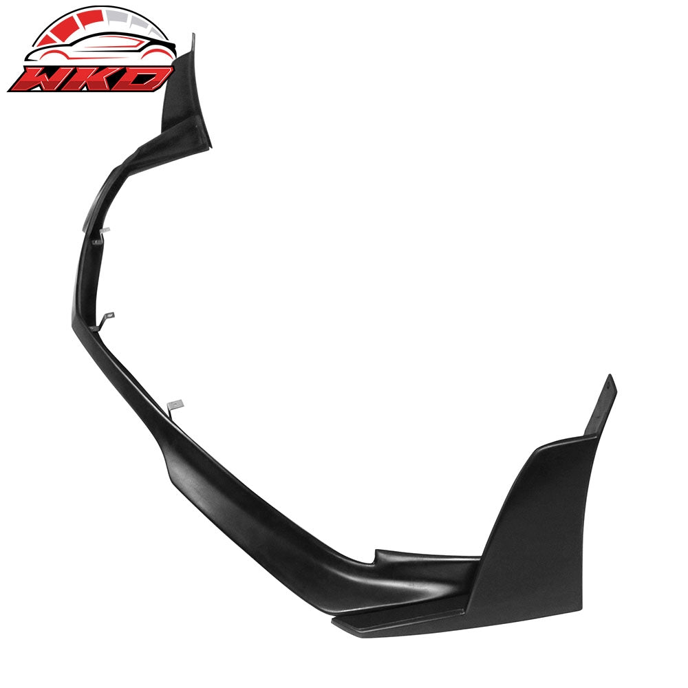 Fits 11-14 Dodge Charger RA Style Front Bumper Lip Splitters + Winglets PU