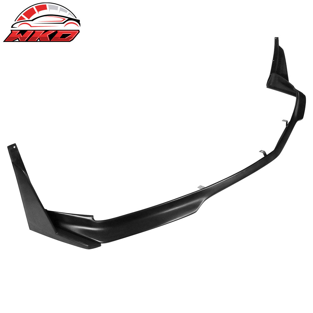 Fits 11-14 Dodge Charger RA Style Front Bumper Lip Splitters + Winglets PU