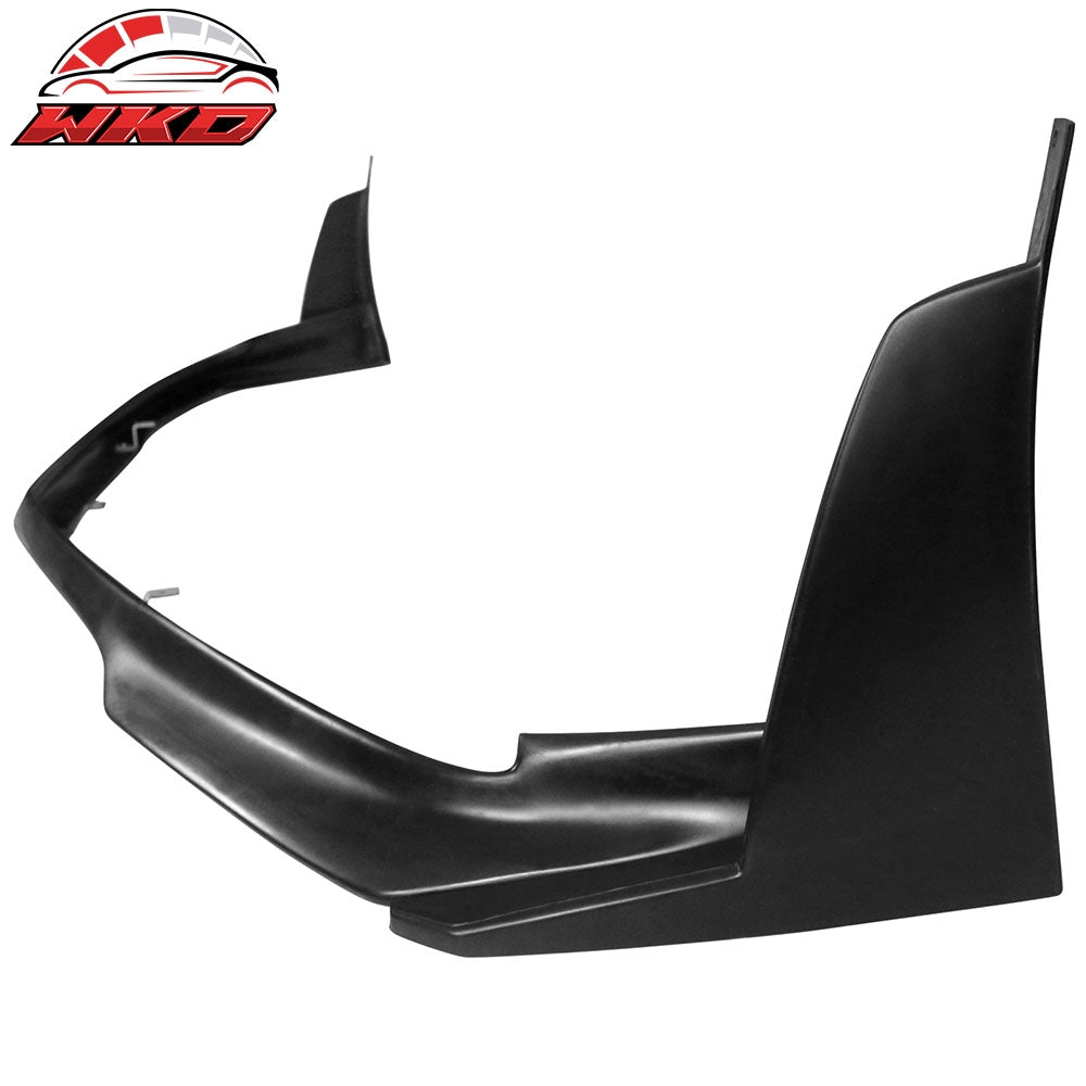 Fits 11-14 Dodge Charger RA Style Front Bumper Lip Splitters + Winglets PU