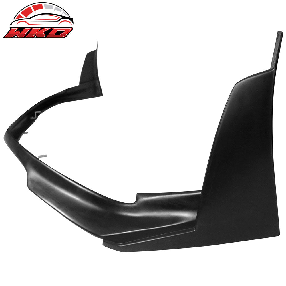 Fits 11-14 Dodge Charger RA Style Front Bumper Lip Splitters + Winglets PU