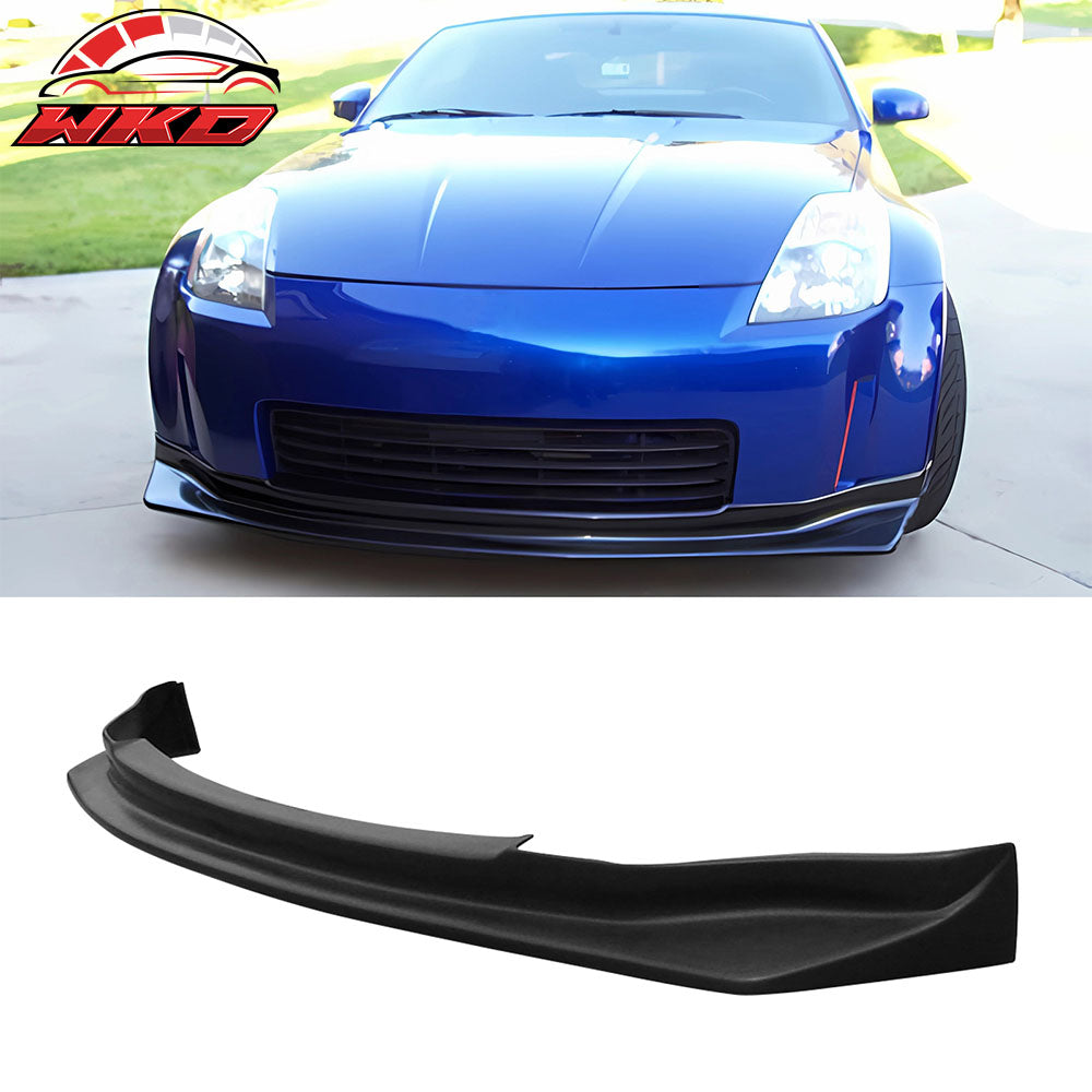 Fits 03-05 Nissan 350Z N1 Style PU Front Bumper Lip Spoiler + Matching Splitter