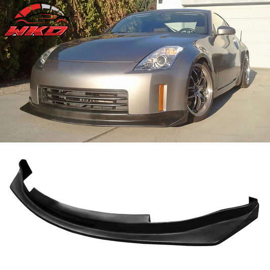 Fits 06-09 Nissan 350Z N1 Style PU Front Bumper Lip Spoiler + Matching Splitter