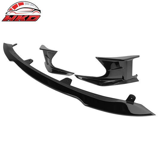 19-22 Toyota Corolla Front Bumper Lip Spoiler Gloss Black ABS Side Canards | Wholesale
