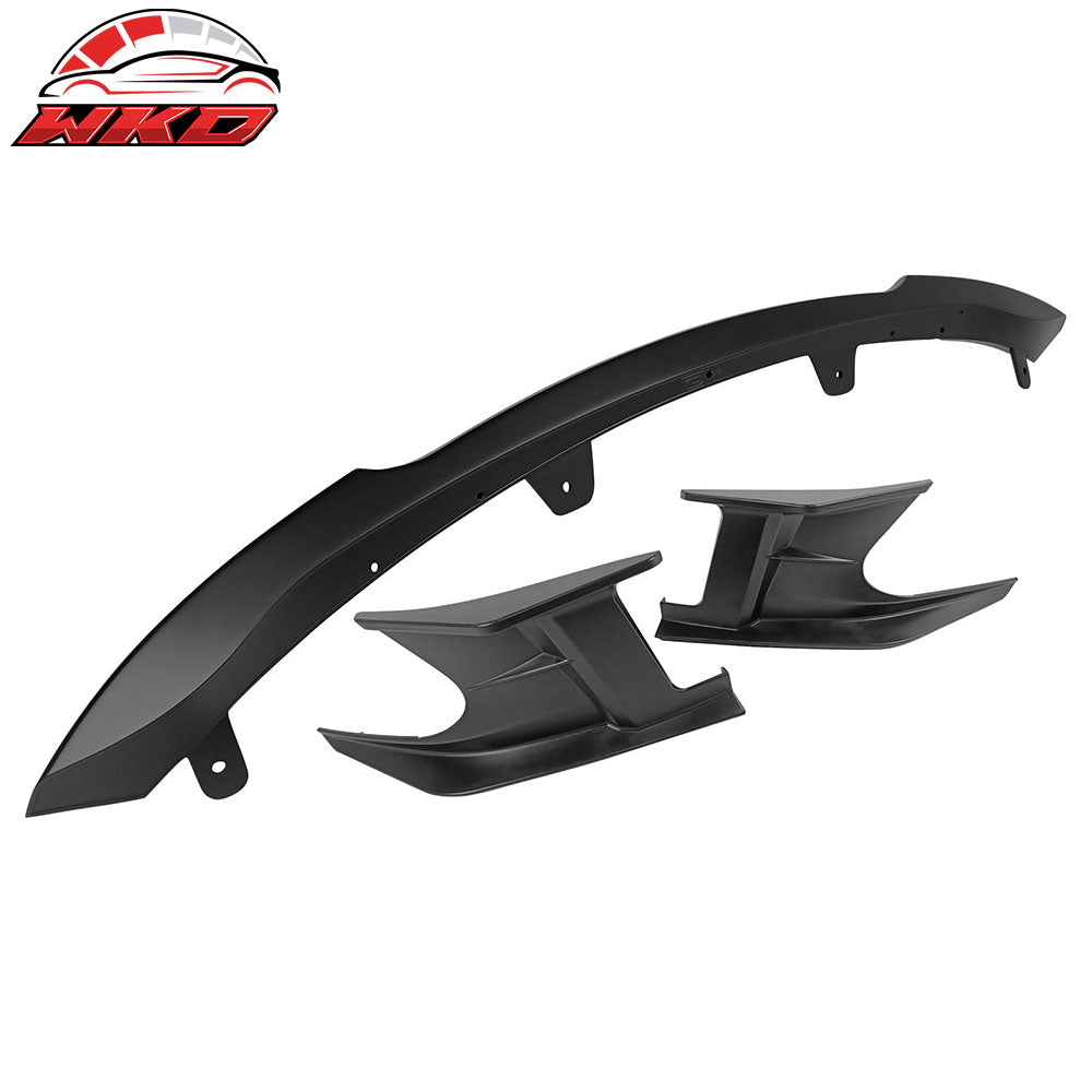 2019-22 Toyota Corolla Front Bumper Lip Spoiler Matte Black ABS Side Canards | Wholesale