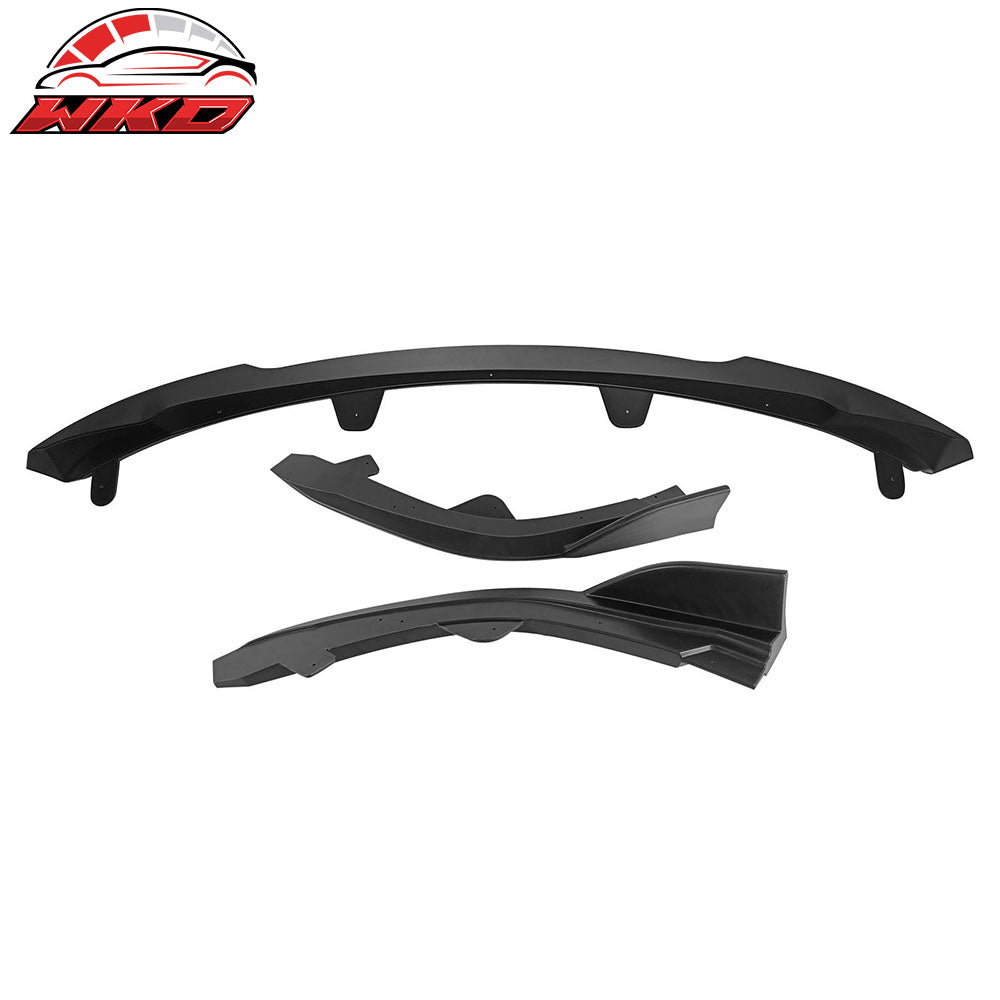 Fits 22-25 Toyota Corolla Auris E210 Hatchback 3PCS Front Bumper Lip Matte Black