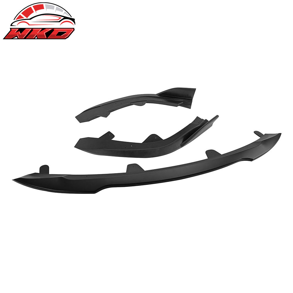 Fits 22-25 Toyota Corolla Auris E210 Hatchback 3PCS Front Bumper Lip Matte Black