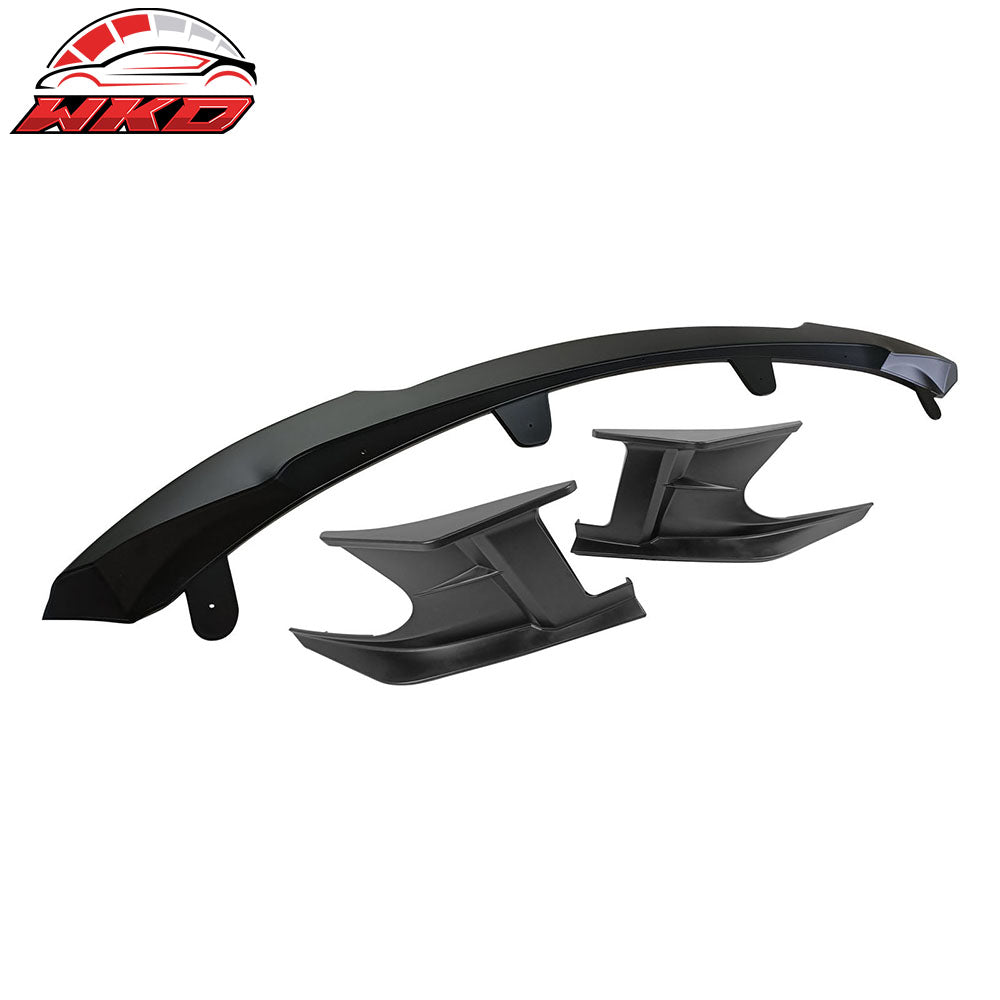 2023-25 Toyota Corolla 5-Door 2PC Side Canards + Front Bumper Lip Matte Black | Wholesale