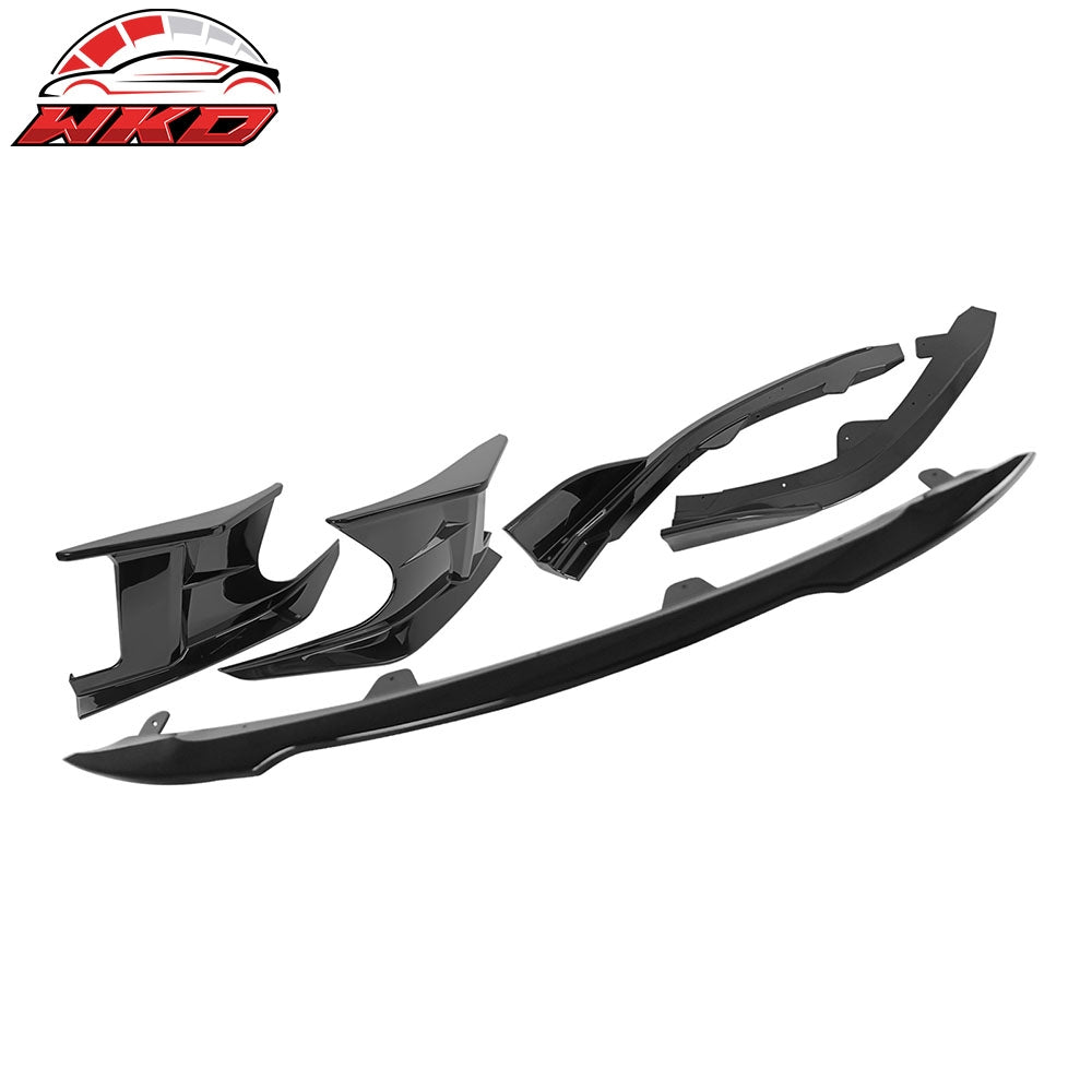 23-26 Toyota Corolla Auris 3PC Front Bumper Lip 2PC Side Canard Gloss Black | Wholesale Gloss Black - Wikond Auto