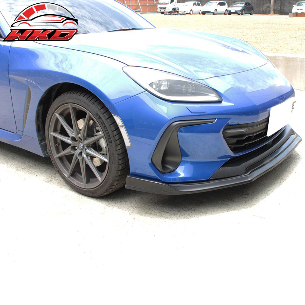 Fits 22-25 Subaru BRZ PU Front Lip& Rear Diffuser& Side Skirts Winglets Body Kit
