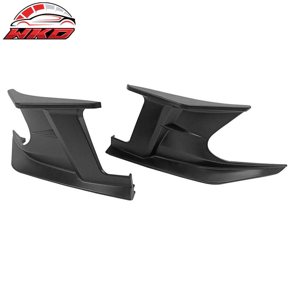 Fits 19-25 Toyota Corolla E210 Matte Black Front Bumper Splitters + Side Canards