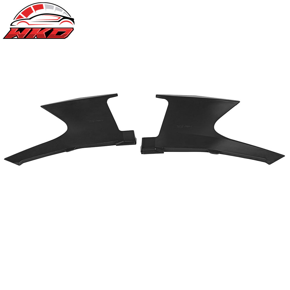 Fits 19-25 Toyota Corolla E210 Matte Black Front Bumper Splitters + Side Canards