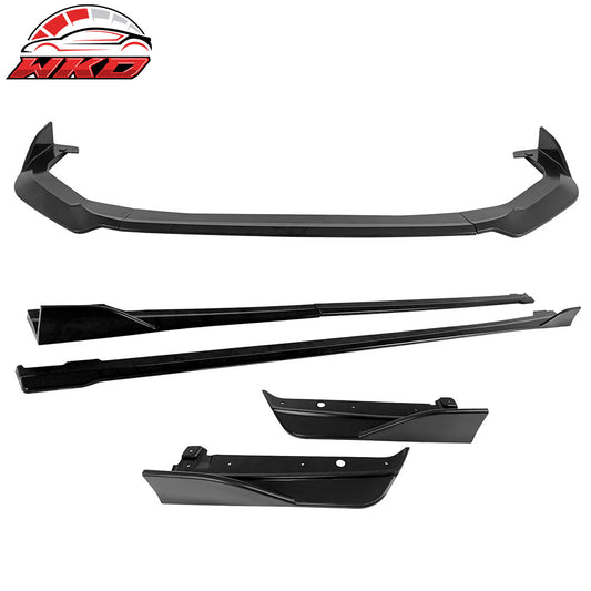 22-25 Subaru WRX Front Bumper Lip + Side Skirts + Rear Aprons Matte Black | Wholesale