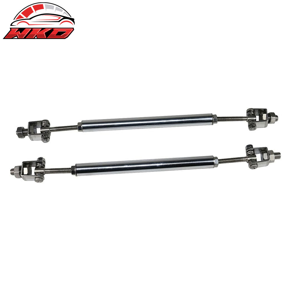 Fits 13-20 Nissan 370Z Amuse Style Front Bumper Lip Splitter Gunmetal Strut Rods