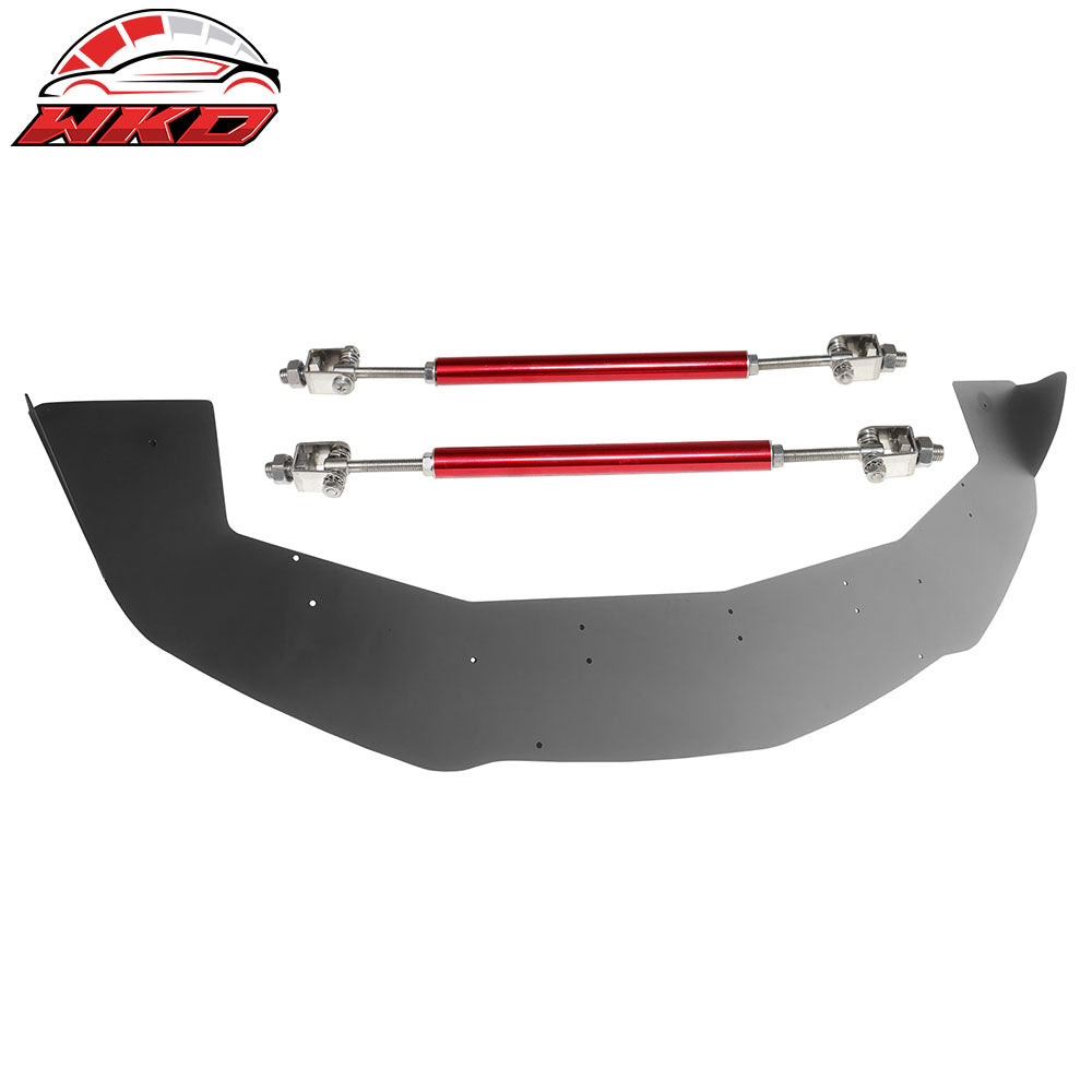 Wholesale 13-20 Nissan 370Z Amuse Style Front Bumper Lip Splitter Red Strut Rods