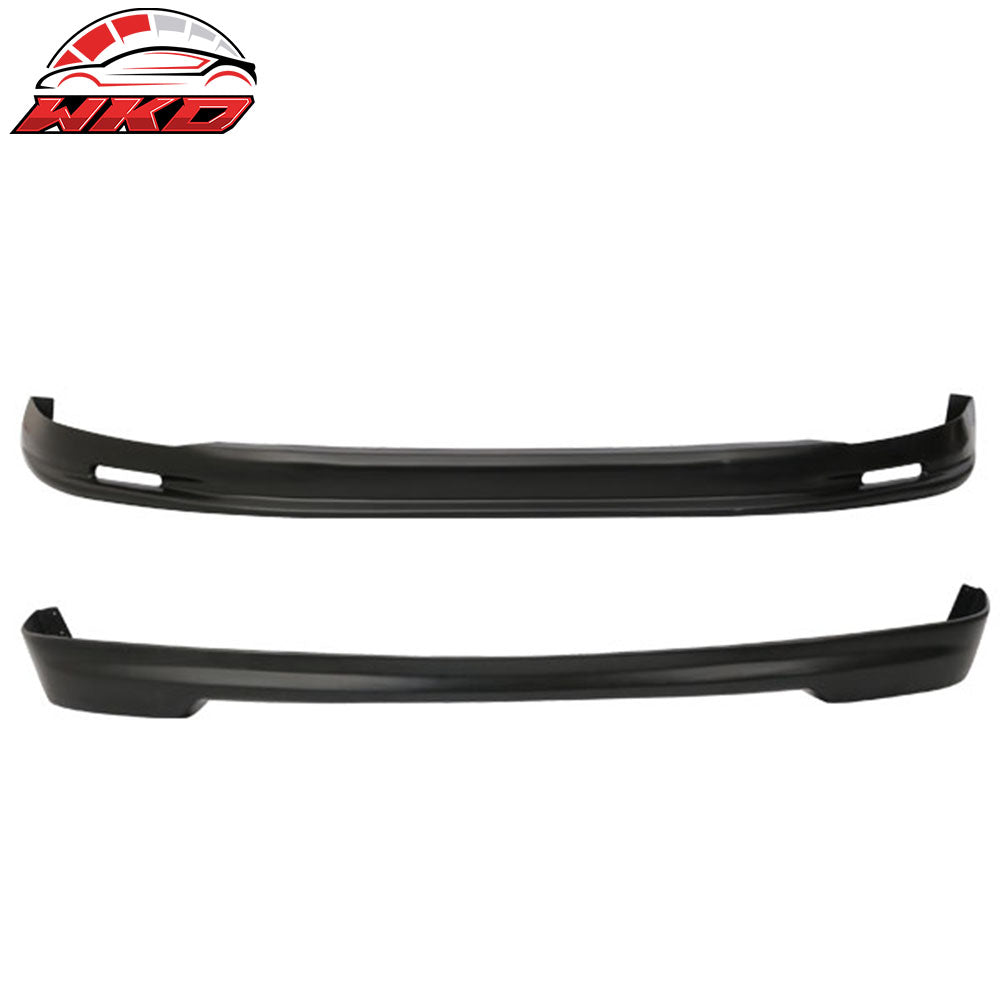 Fits 96-98 Honda Civic Hatchback Mugen Style PP Front Bumper Lip+Rear Bumper Lip