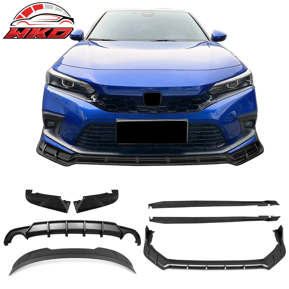 Wholesale 22-24 Civic FE-C Front Rear Lip Trunk Spoiler Type R Side Skirts Matte Black