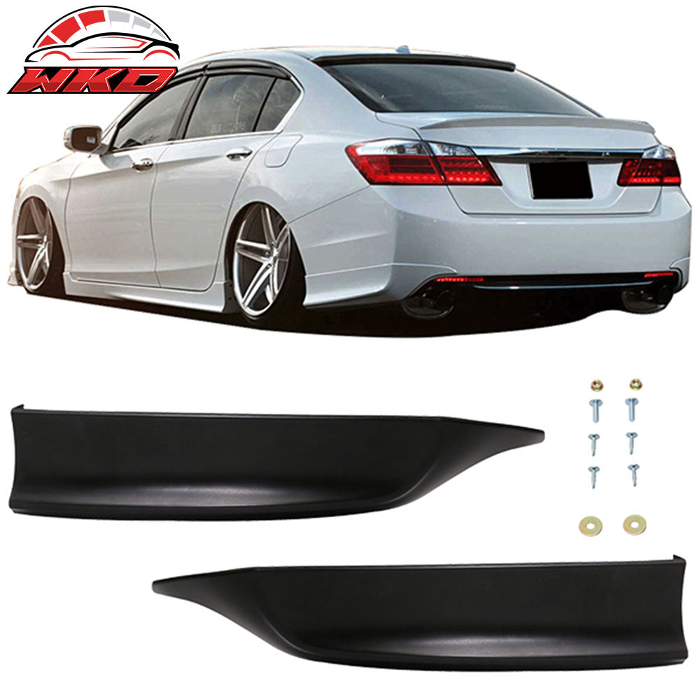 Fits 13-15 Honda Accord HFP Style Front Spoiler Splitter + Rear Bumper Lip Apron